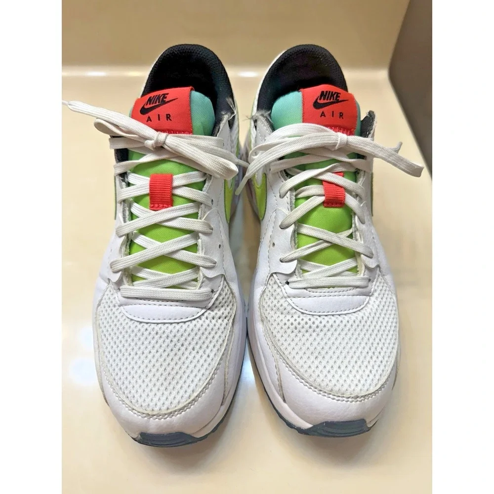 Nike Air Max Excee Gel Sneakers Shoes Neon Pink Green Women's Size 8 Lace UP